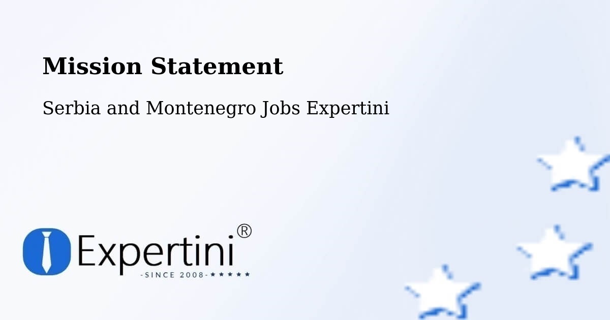 Corporate Mission – Peterborough - Serbia and Montenegro Jobs Expertini